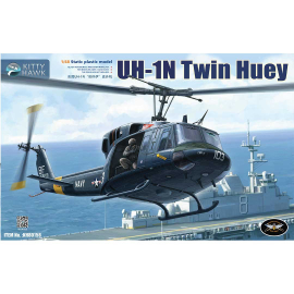 Plastic model of UH-1N TWIN HUEY helicopter 1:48