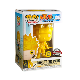 Naruto Pop Naruto Sixpath Yellow Glow In The Dark Exclusive Pop figure 