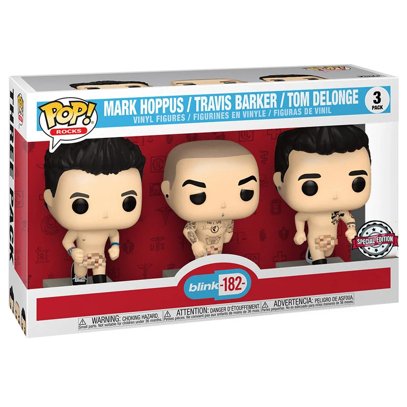 Rocks Pop Blink 182 3Pk Naked Excluded Pop figure 