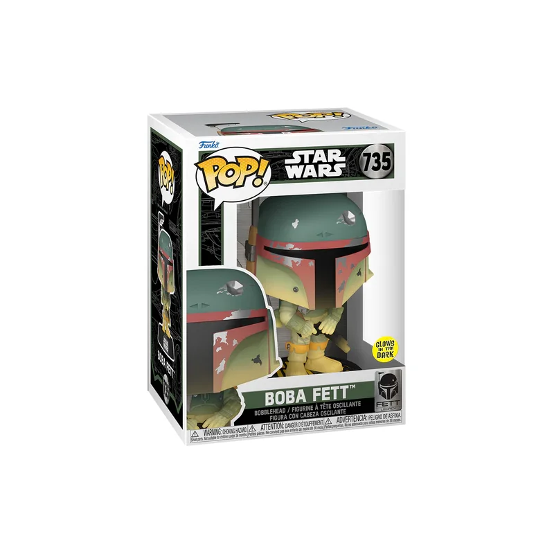 STAR WARS FETT LEGACY - POP Star Wars No. 735 - Boba Fett (GITD) Pop figures