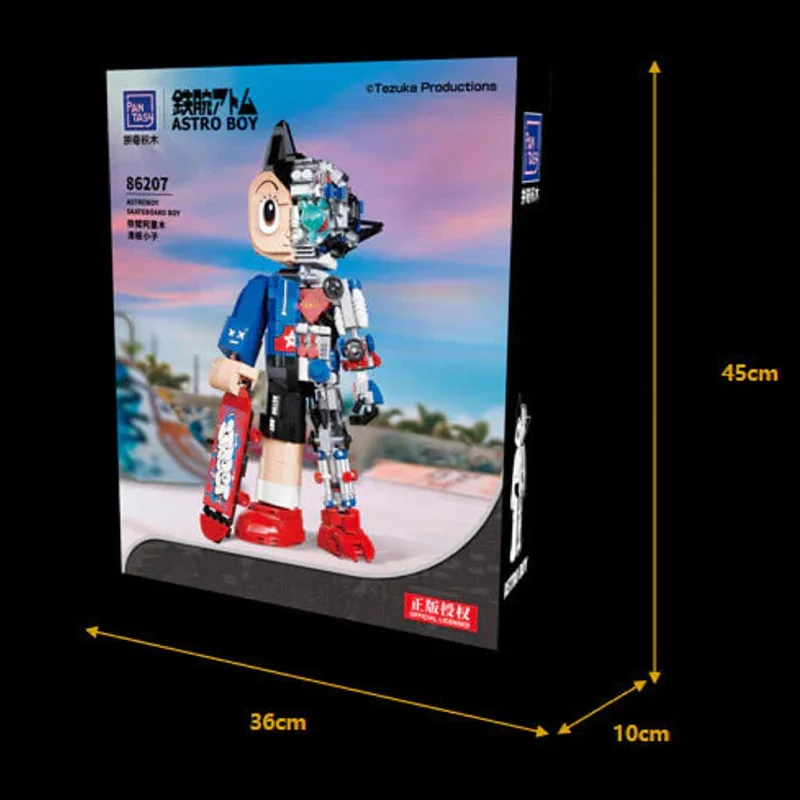 Astro Boy Pantasy The Skateboard Boy 32cm Astro Boy Construction Set Pop culture:Manga model kit