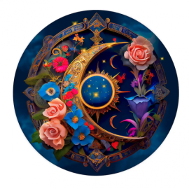 Wooden puzzle – the romantic moon – 550 pcs (50 unique pcs) 