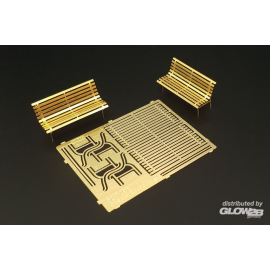 Slatted park bench (2sets) Model kit 