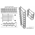 Safety cage ladders Model car kit