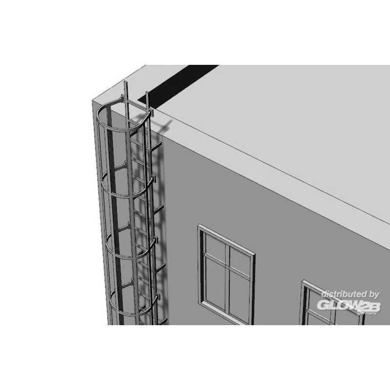 5683909709 Safety cage ladders