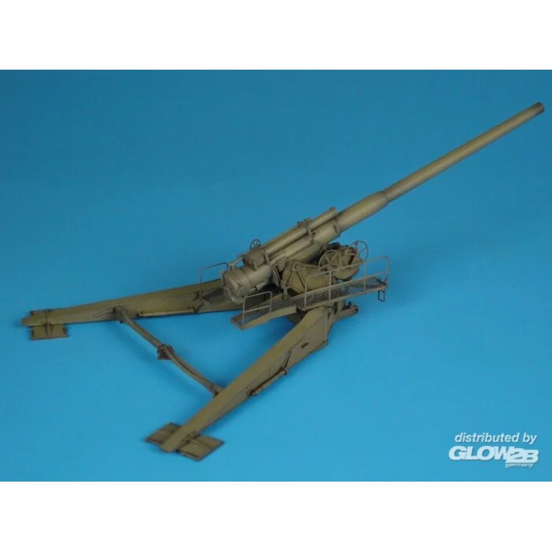 M1 8inch gun IN FIRE POSITION Military model kit