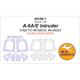 Grumman A-6A/A-6E Intruder (KINETIC K48034, K48023) Double sided (designed to be used with Kinetic Model kits) Accessory 