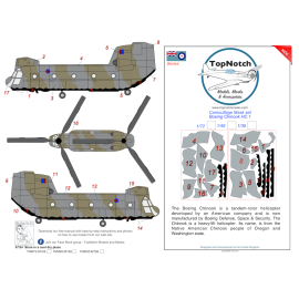 Boeing Chinook HC.1 camouflage pattern paint masks (designed to be used with Airfix kits) 