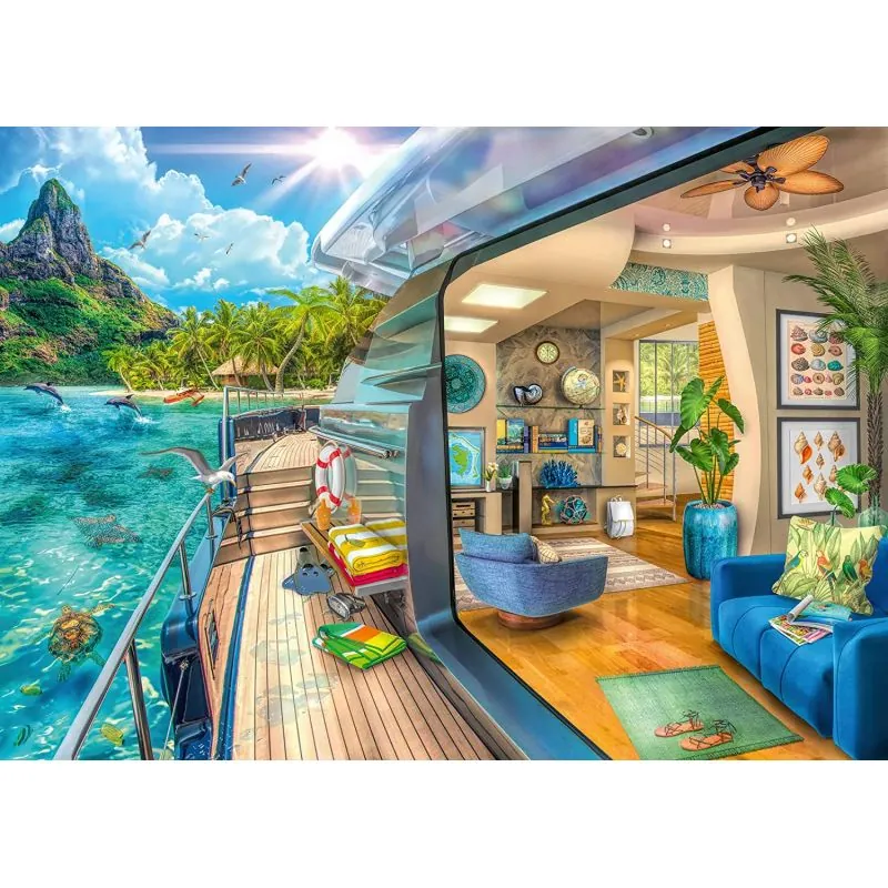 Puzzle 1000 p - Cruise in the tropics Jigsaw puzzle