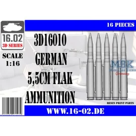 German 5,5cm Flak ammunition (1:16) 