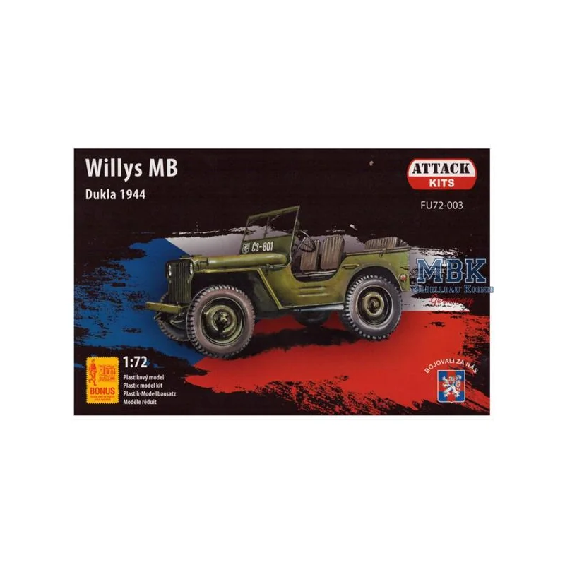 Willys Jeep MB Dukla 1944 Model kit 