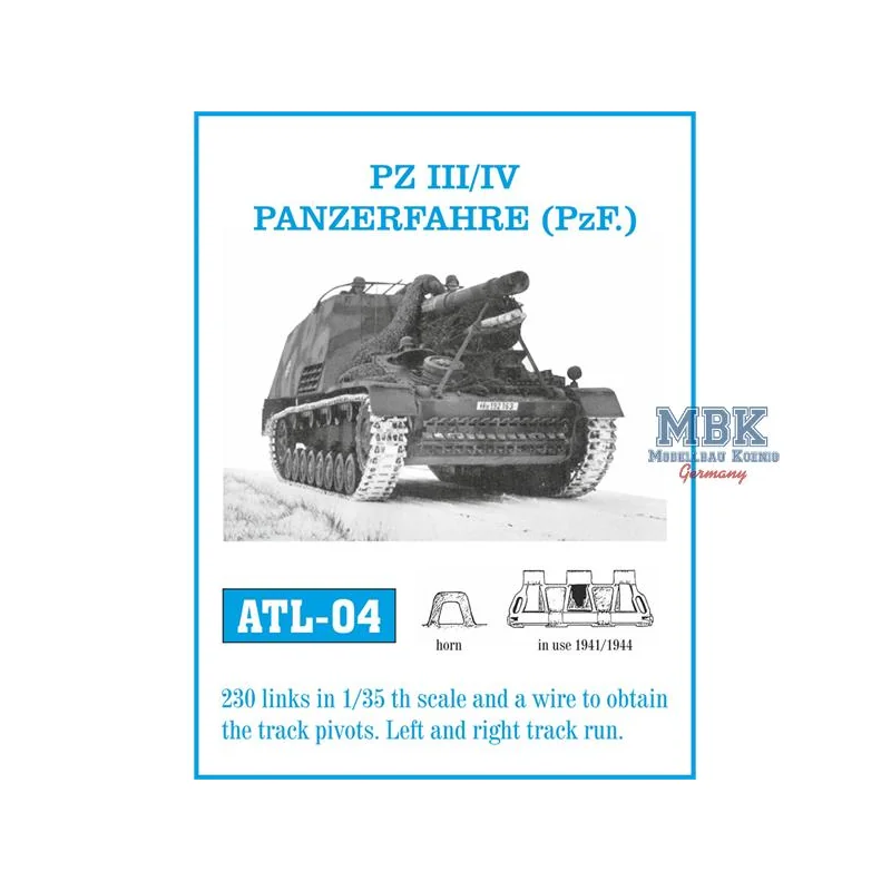 Panzer III (H-K) / IV (E-J) Einsatz 1941-1944 Tracks 