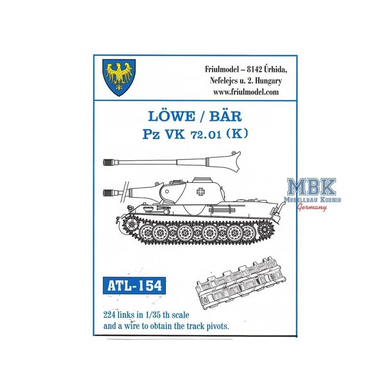 Löwe, Bär, VK7201 tracks 