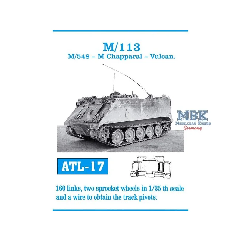 M-113 / M-548 / Chapparal / Vulcan tracks 