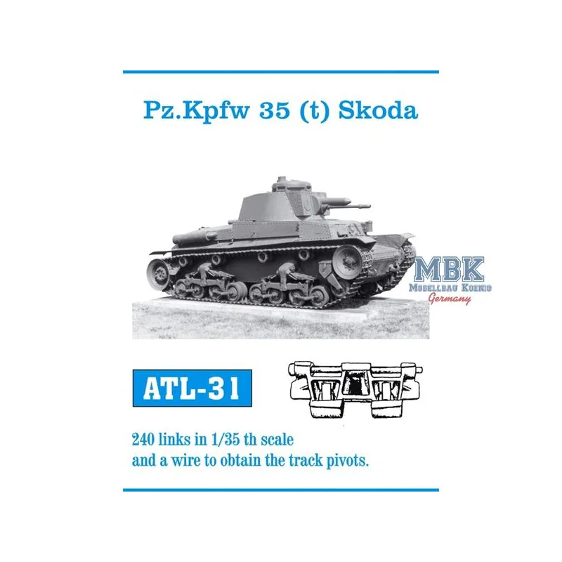 Pz.Kpfw 35 (t) Skoda tracks 