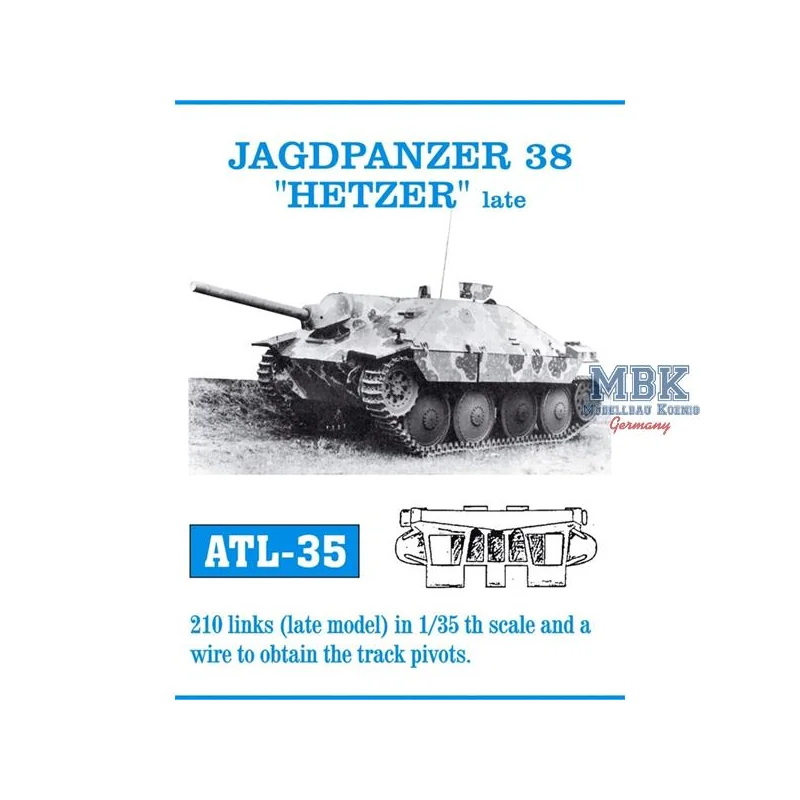 Jagdpanzer 38 "Hetzer" late tracks 