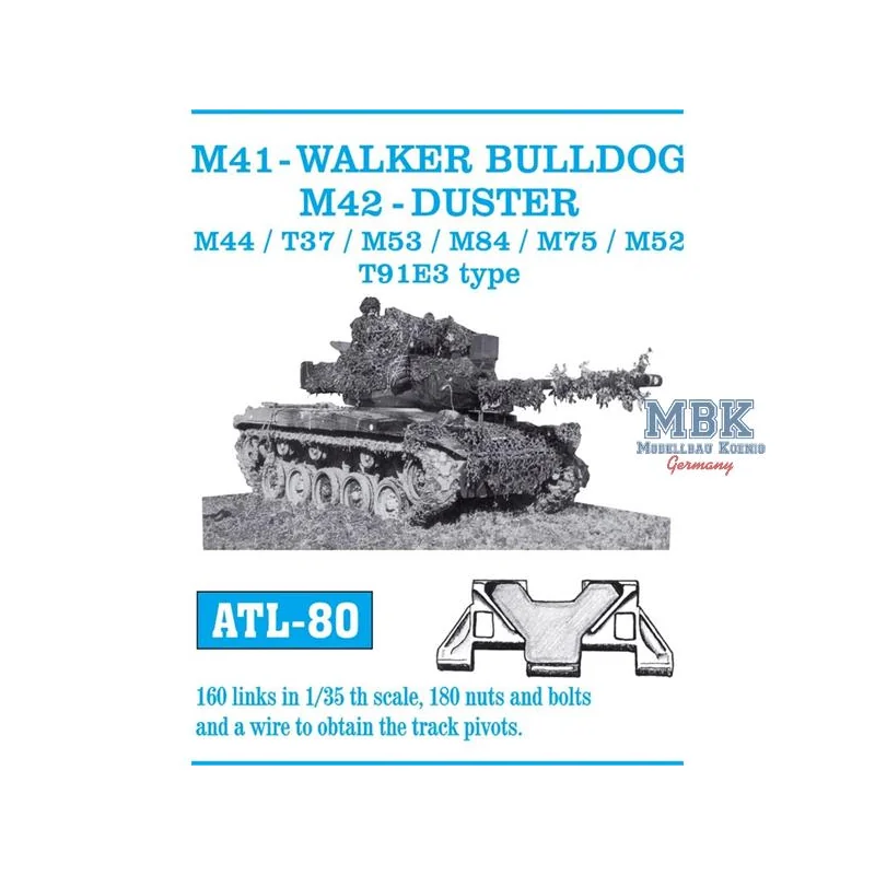 M 41 Walker Bulldog, M44, T37, M53, M84, M75, M52 