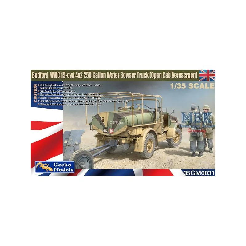 Bedford MWC 15-cwt 4x2 200 Gallon Water Bowser Tr. Model kit 