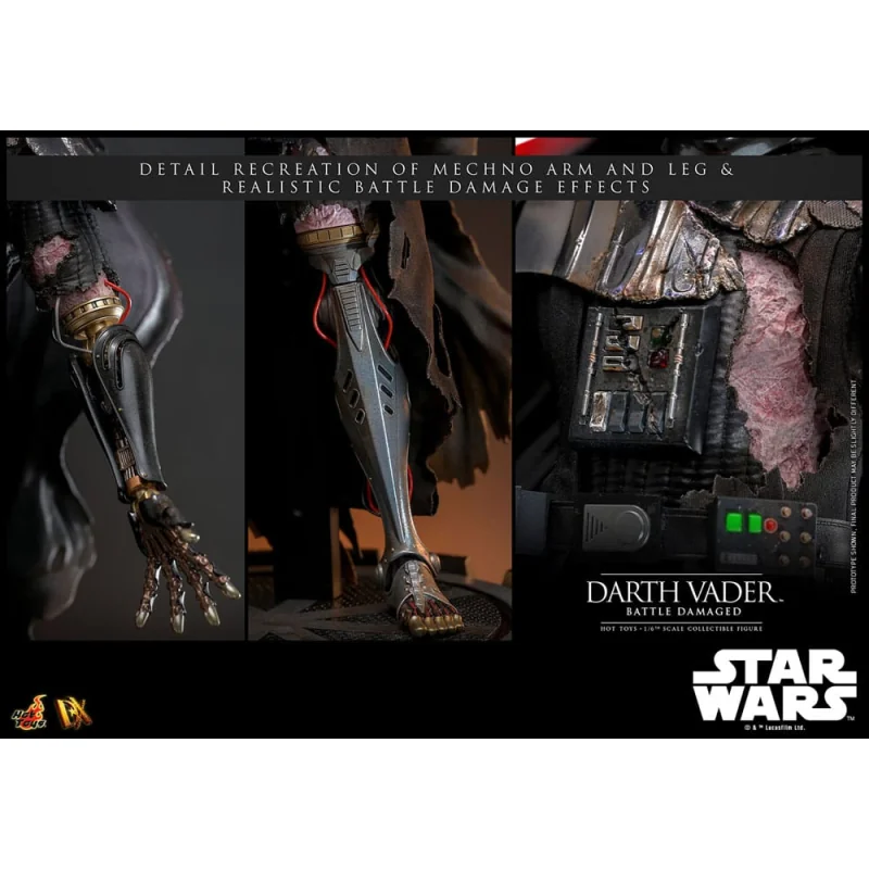 Star Wars - Figure 1/6 Darth Vader (Battle Damaged) 35 cm