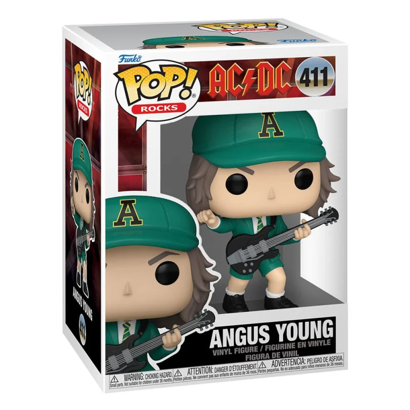 AC/DC POP! Rocks Vinyl Figure Angus Young (Green) 9 cm Figure