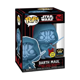 SW Pop Star Wars Darkside Darth Maul Holo Glow Pop figure 