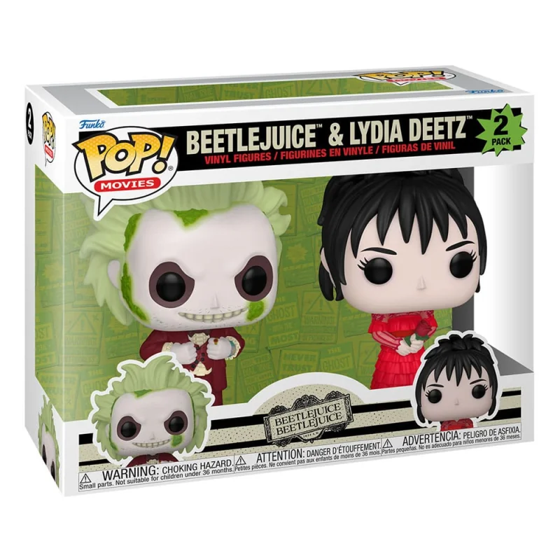 Beetlejuice 2 pack 2 POP! Animation Vinyl figures Beetlejuice & Lydia Deetz 9 cm Pop figures