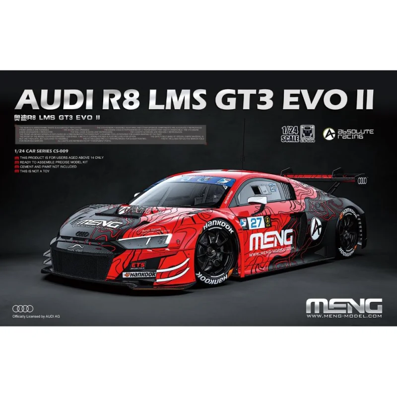 MENG MODEL: 1/24; AUDI R8 LMS GT3 EVO II Model kit 