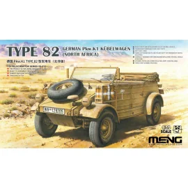 MENG MODEL: 1/35; German Pkw.K1 Kübelwagen Type 82 (North Africa) Model kit 