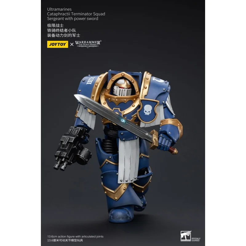 JT6953 Warhammer The Horus Heresy figure 1/18 Ultramarines Cataphractii Terminator Squad Sergeant with Power Sword 14 cm