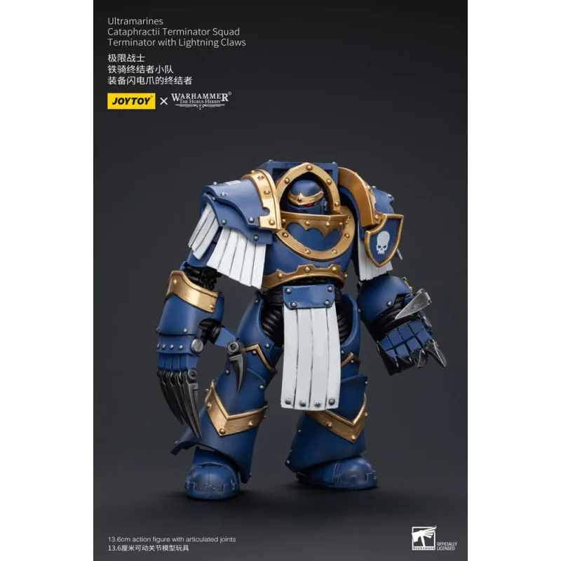 Warhammer The Horus Heresy figure 1/18 Ultramarines Cataphractii Terminator Squad Terminator with Lightning Claws 14 cm Figure