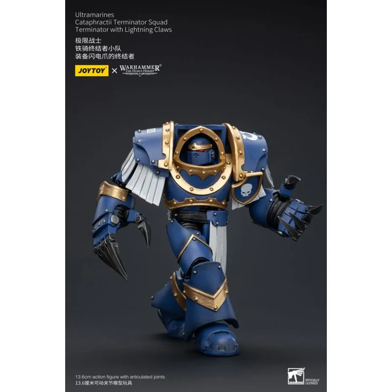 Warhammer The Horus Heresy figure 1/18 Ultramarines Cataphractii Terminator Squad Terminator with Lightning Claws 14 cm