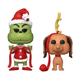 The Grinch(Anniversary) - pack 2 POP! Books Vinyl figures Grinch w/ Max 9 cm Pop figure 