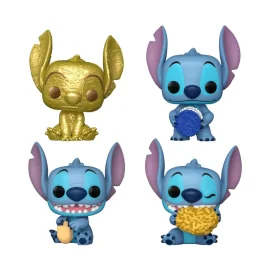 Stitch Holiday - 2024 pack 4 Pocket POP! Vinyl Dreidel Box 4 cm Keychain 