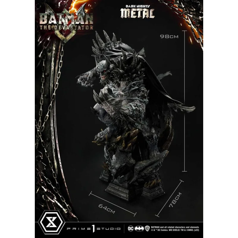 Dark Knights: Metal statuette 1/3 The Devastator Regular Version 98 cm