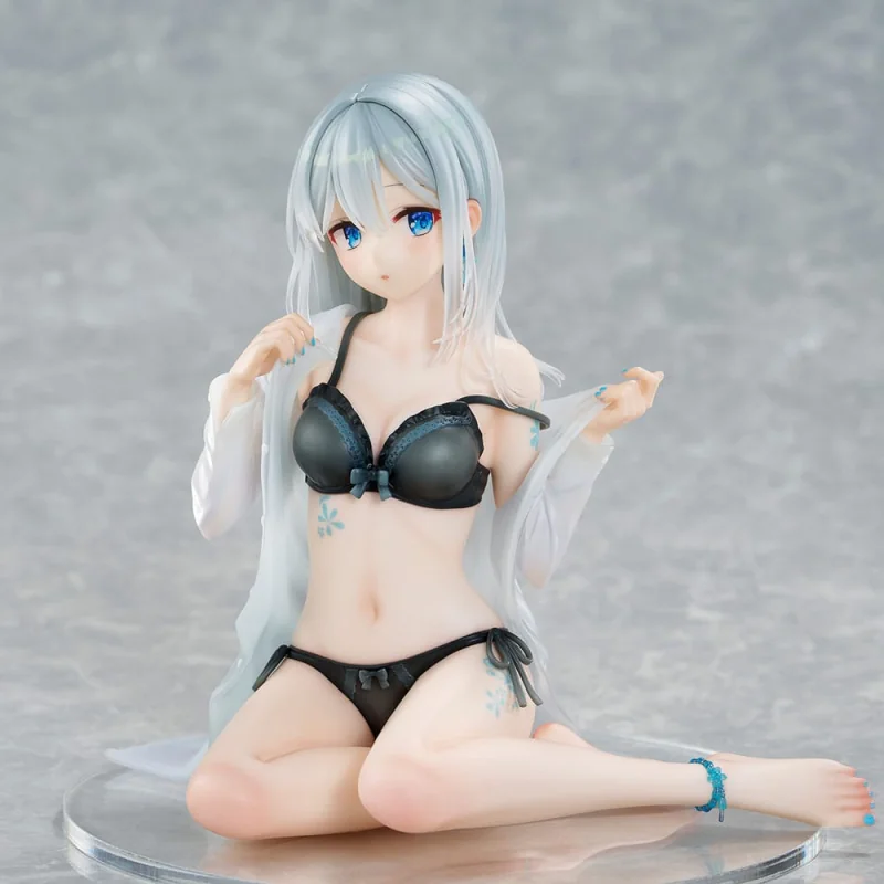 Original Character 1/7 Silver-Haired Girl Sky Blue Morning Special Outfit Ver. by Fuumi Illustration 16 cm