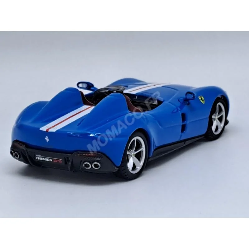 FERRARI MONZA SP-2 2018 BLUE/SILVER Diecast model car