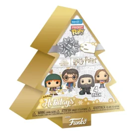 Harry Potter - Holiday 2024 pack 4 Pocket POP! Vinyl Tree Holiday Box 4 cm Pop figure 