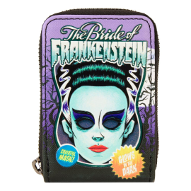 Universal Monsters by Loungefly Bride of Frankenstein Neon Mask Coin Purse Wallet 