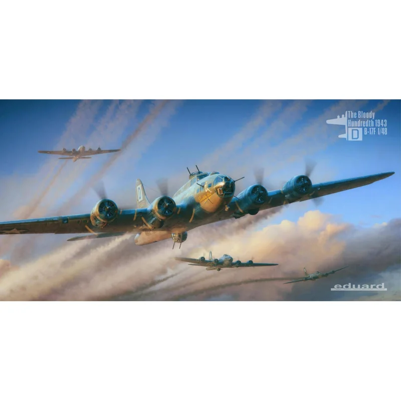 The Bloody Hundredth 1943 B-17F Flying Fortress - Limited Edition 1/48 Model kit 