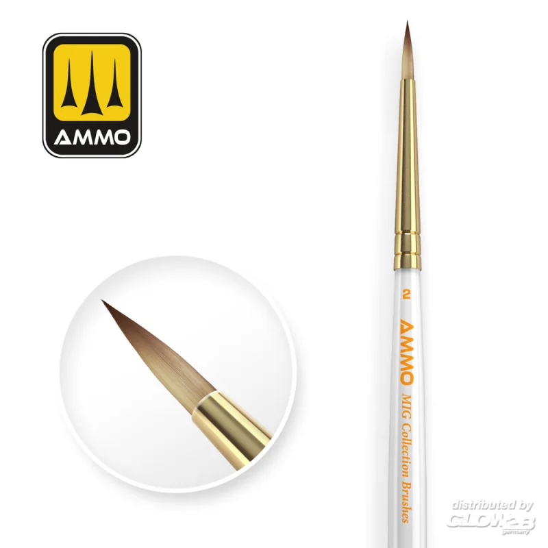 AMMO MIG Collection Brushes Conical Ø2 