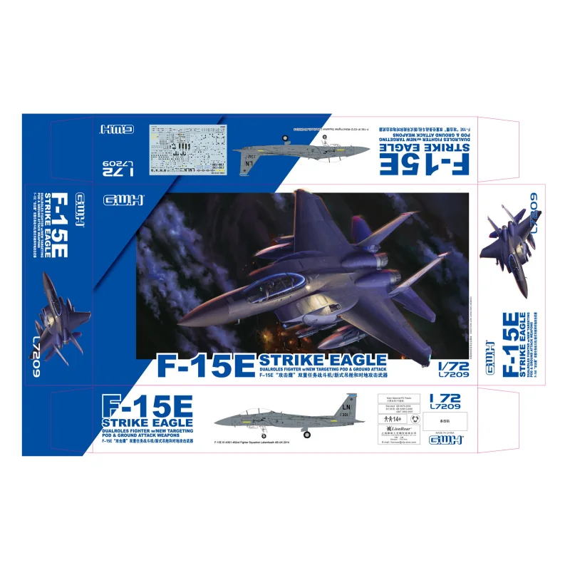 McDonnell F-15E Strike F-15E USAF with New targeting pod & ground attack weapons Model kit 