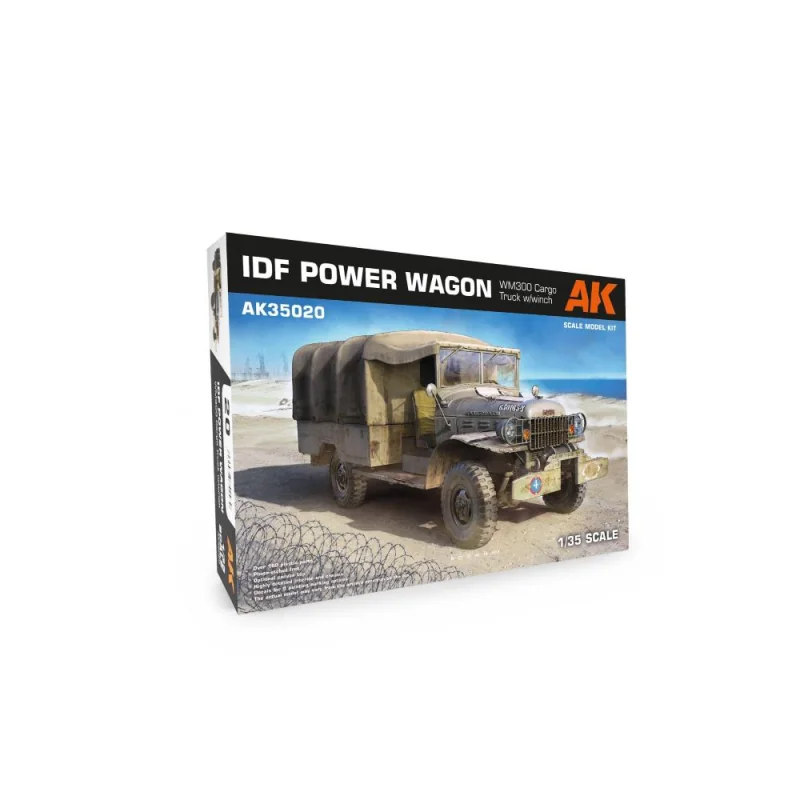 AK INTERACTIVE: 1/35; IDF Power Wagon WM300 with winch Model kit 