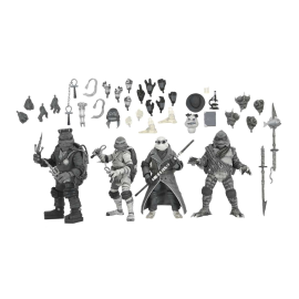 Universal Monsters x Teenage Mutant Ninja Turtles - Black & White 4pack Af Figurine 