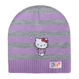 HELLO KITTY - Purple - Kids Beanie 