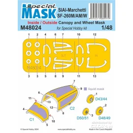 SIAI-Marchetti SF-260M/AM/W INSIDE/OUTSIDE MASK Model kit 