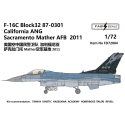 F-16C California ANG Sacramento Mather AFB 2011' Decals for military aircraft