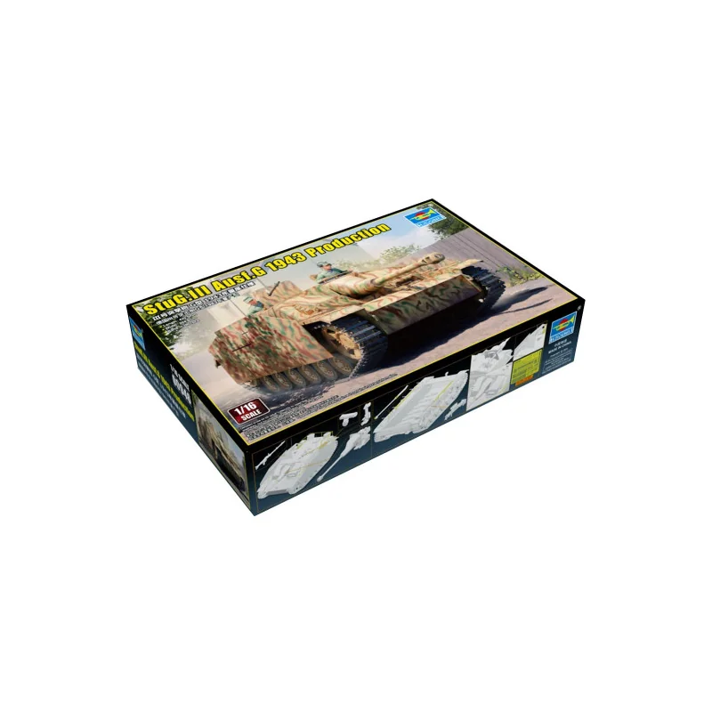 Plastic model tank StuG.III Ausf.G 1943 production 1:16 Military model kit