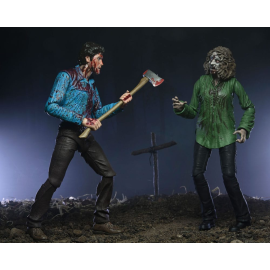 Evil Dead pack 2 Ultimate Bloody Ash & Cheryl Williams figurines 18 cm 