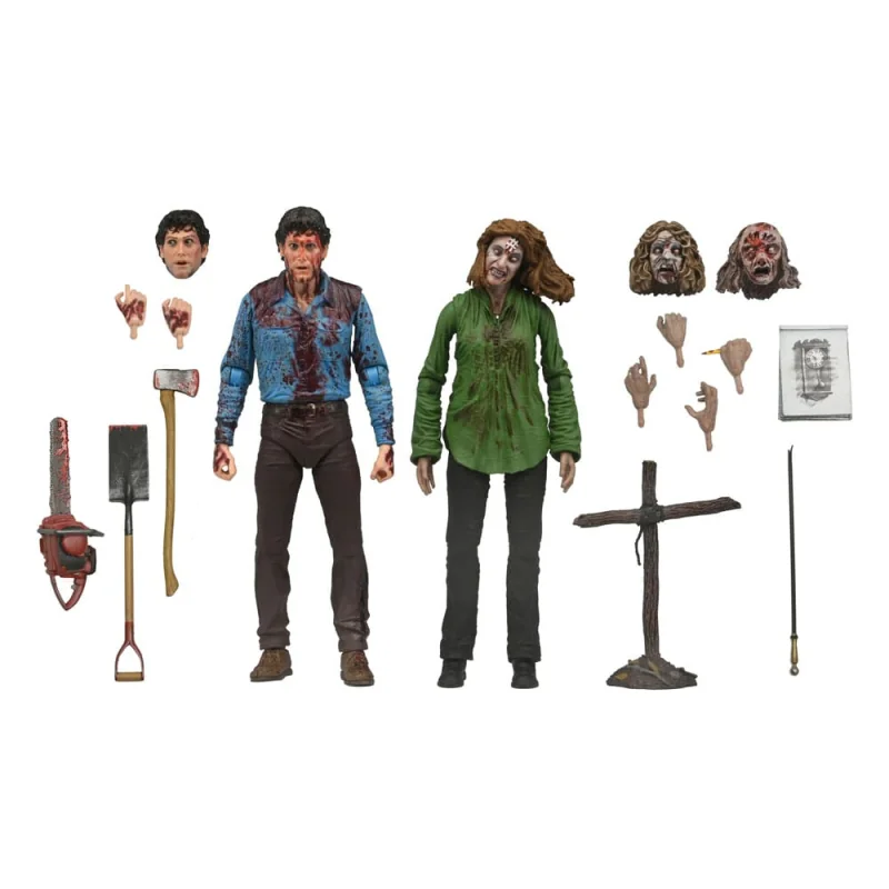 Evil Dead pack 2 Ultimate Bloody Ash & Cheryl Williams figurines 18 cm Figure