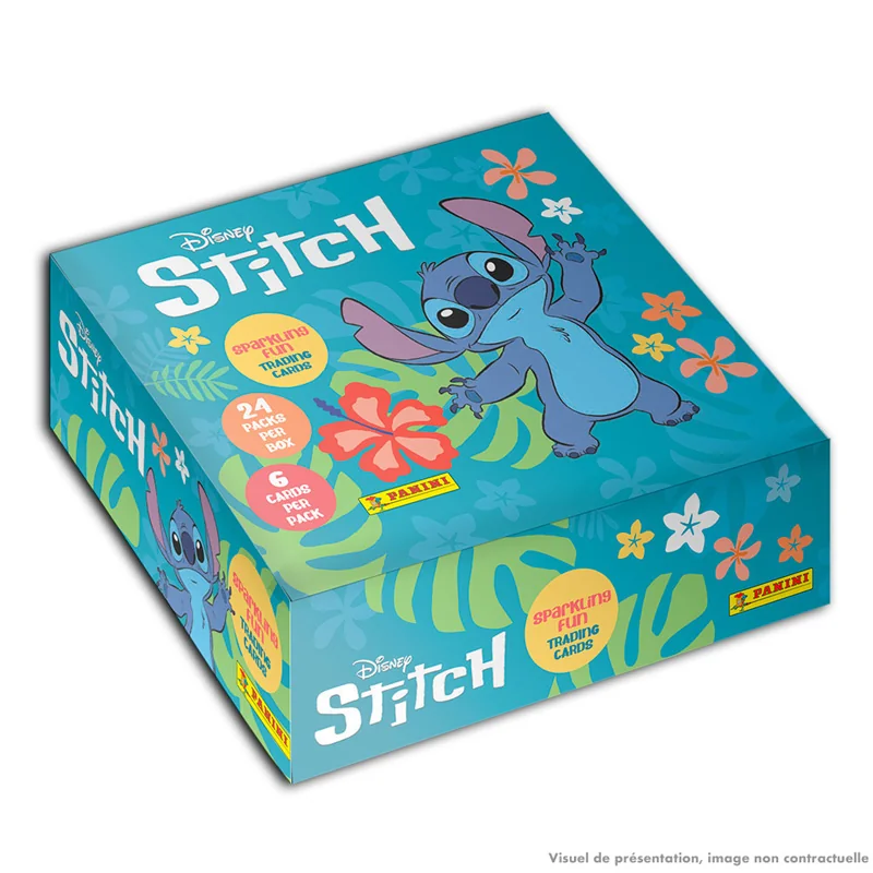 Disney Panini TC Stitch Box of 24 Boosters 6 cards 